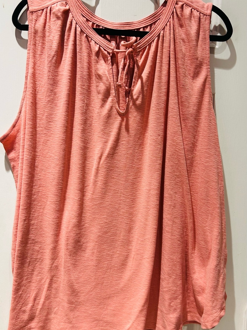 Ava & Viv Coral Tie-Neck Sleeveless Tank